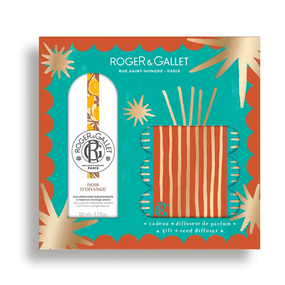 ROGER & GALLET-ÁGUA PERFUMADA BOIS D39ORANGE CONJUNTO DE BEM-ESTAR COM 2 PEÇAS.-DrShampoo - Perfumaria e Cosmética