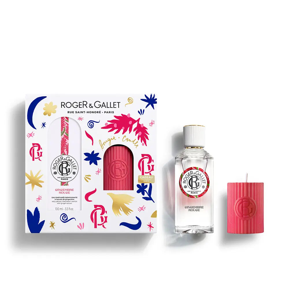 ROGER & GALLET-ÁGUA PERFUMADA DE GENGIBRE VERMELHO BEM-ESTAR - CAIXA COM 2 PCS.-DrShampoo - Perfumaria e Cosmética