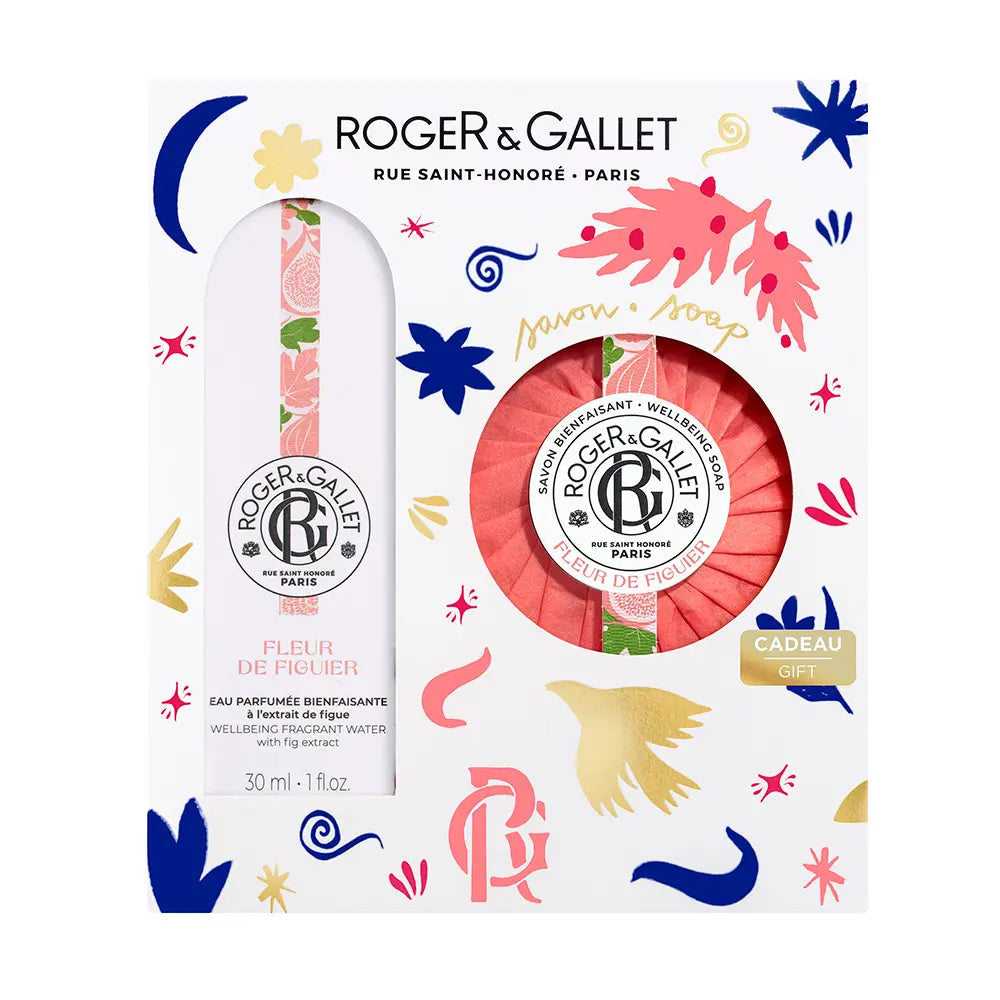 ROGER & GALLET-ÁGUA PERFUMADA FLEUR DE FIGUIER CONJUNTO BEM-ESTAR 2 peças.-DrShampoo - Perfumaria e Cosmética