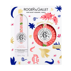 ROGER & GALLET-ÁGUA PERFUMADA FLEUR DE FIGUIER CONJUNTO BEM-ESTAR 2 peças.-DrShampoo - Perfumaria e Cosmética