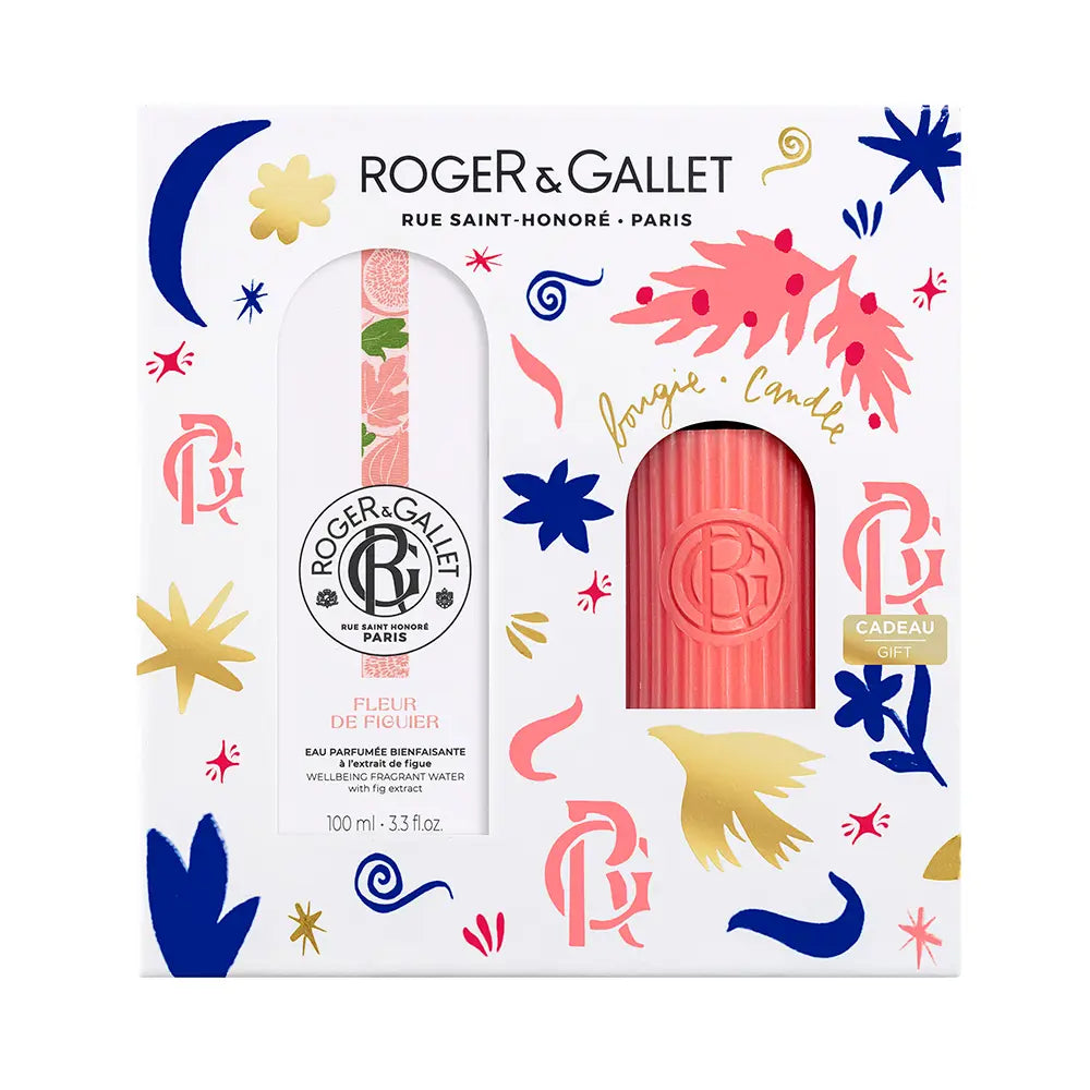 ROGER & GALLET-ÁGUA PERFUMADA FLEUR DE FIGUIER CONJUNTO DE BEM-ESTAR 2 pcs.-DrShampoo - Perfumaria e Cosmética