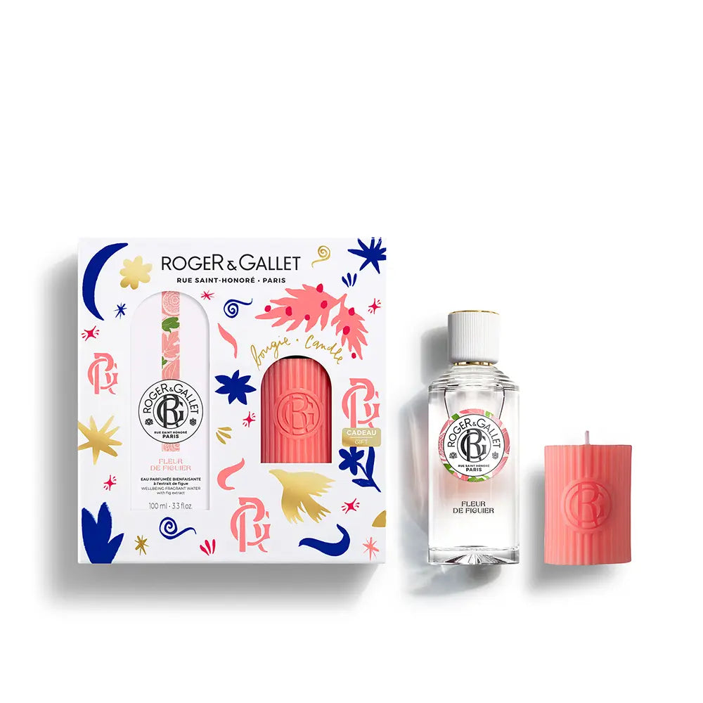 ROGER & GALLET-ÁGUA PERFUMADA FLEUR DE FIGUIER CONJUNTO DE BEM-ESTAR 2 pcs.-DrShampoo - Perfumaria e Cosmética