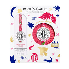 ROGER & GALLET-CONJUNTO DE ÁGUA PERFUMADA GENGIBRE VERMELHO BEM-ESTAR 2 peças-DrShampoo - Perfumaria e Cosmética