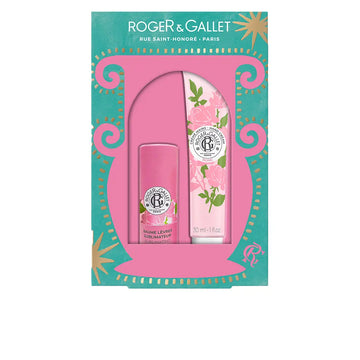 ROGER & GALLET-CONJUNTO DE BÁLSAMO LABIAL + CREME PARA AS MÃOS ROSE 2 PCS-DrShampoo - Perfumaria e Cosmética Imagem principal do produto