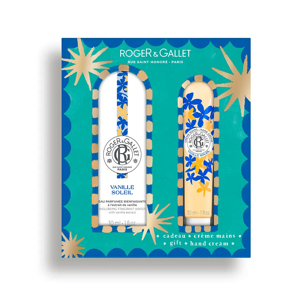 ROGER & GALLET-CONJUNTO DE BEM-ESTAR ÁGUA PERFUMADA VANILLE SOLEIL COM 2 PCS.-DrShampoo - Perfumaria e Cosmética