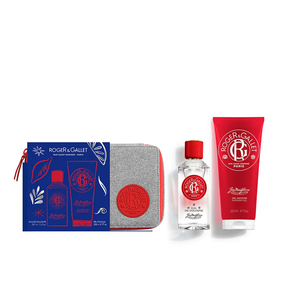 ROGER & GALLET-CONJUNTO JEAN MARIE FARINA 2 peças-DrShampoo - Perfumaria e Cosmética