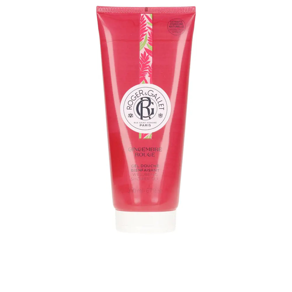 ROGER & GALLET-GINGEMBRE ROUGE gel de banho dinamisante 200 ml-DrShampoo - Perfumaria e Cosmética