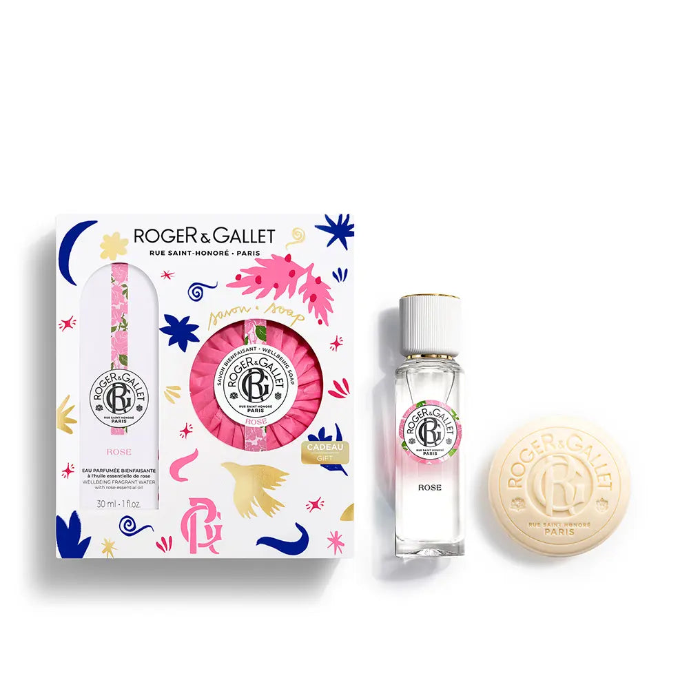 ROGER & GALLET-KIT DE BEM-ESTAR COM ÁGUA PERFUMADA DE ROSAS 2 PCS.-DrShampoo - Perfumaria e Cosmética