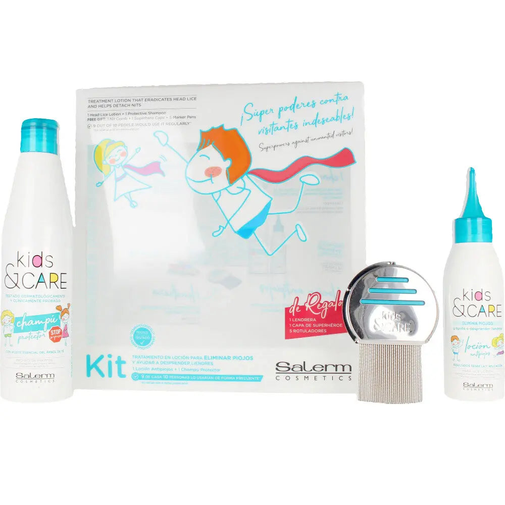 SALERM-CONJUNTO KIDS&CARE 3 unid.-DrShampoo - Perfumaria e Cosmética