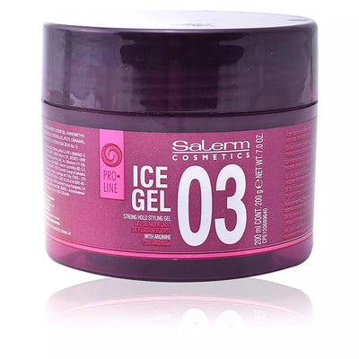 SALERM-ICE gel 03 gel modelador de fixação forte 200 ml-DrShampoo - Perfumaria e Cosmética