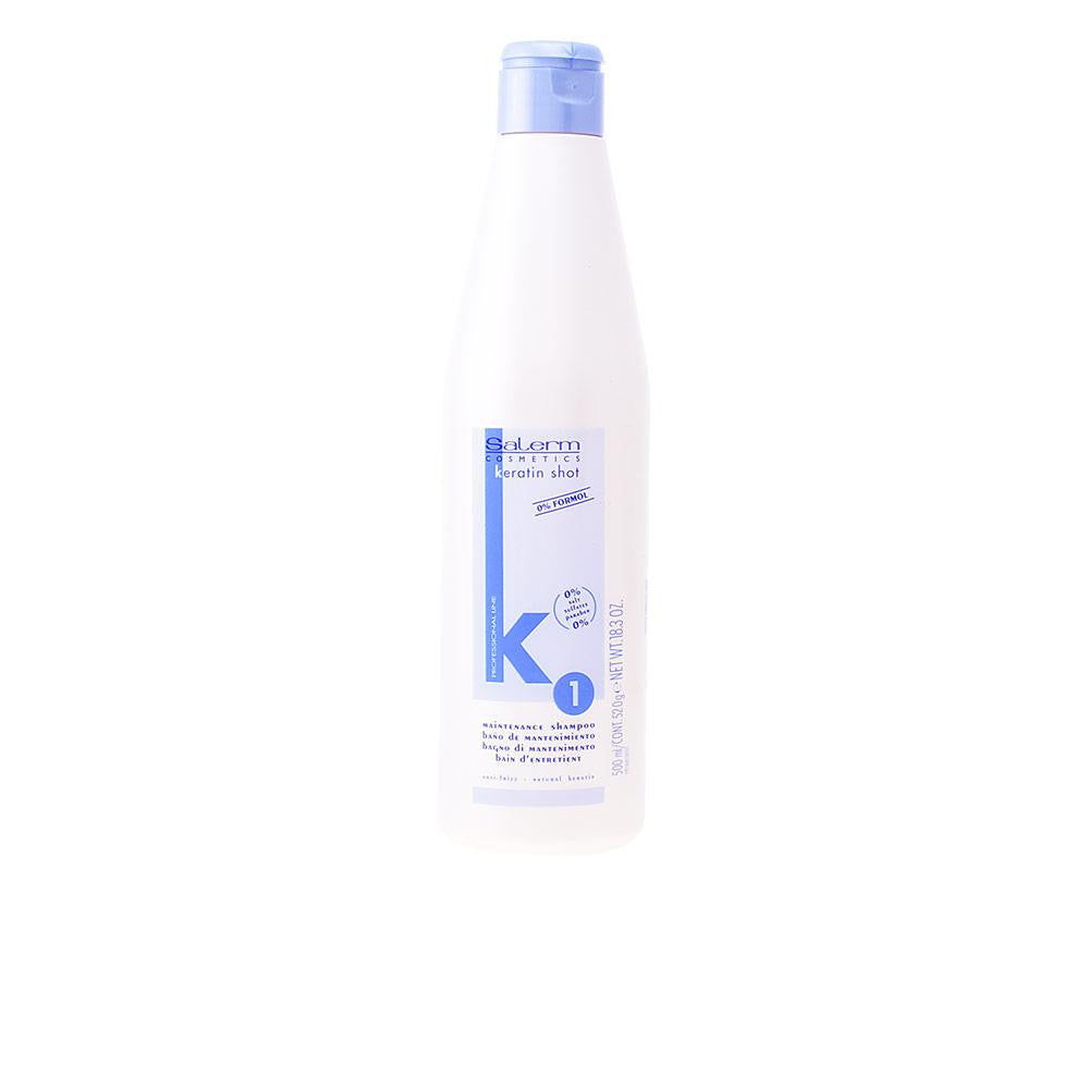 SALERM-KERATIN SHOT Shampoo de manutenção 500 ml-DrShampoo - Perfumaria e Cosmética