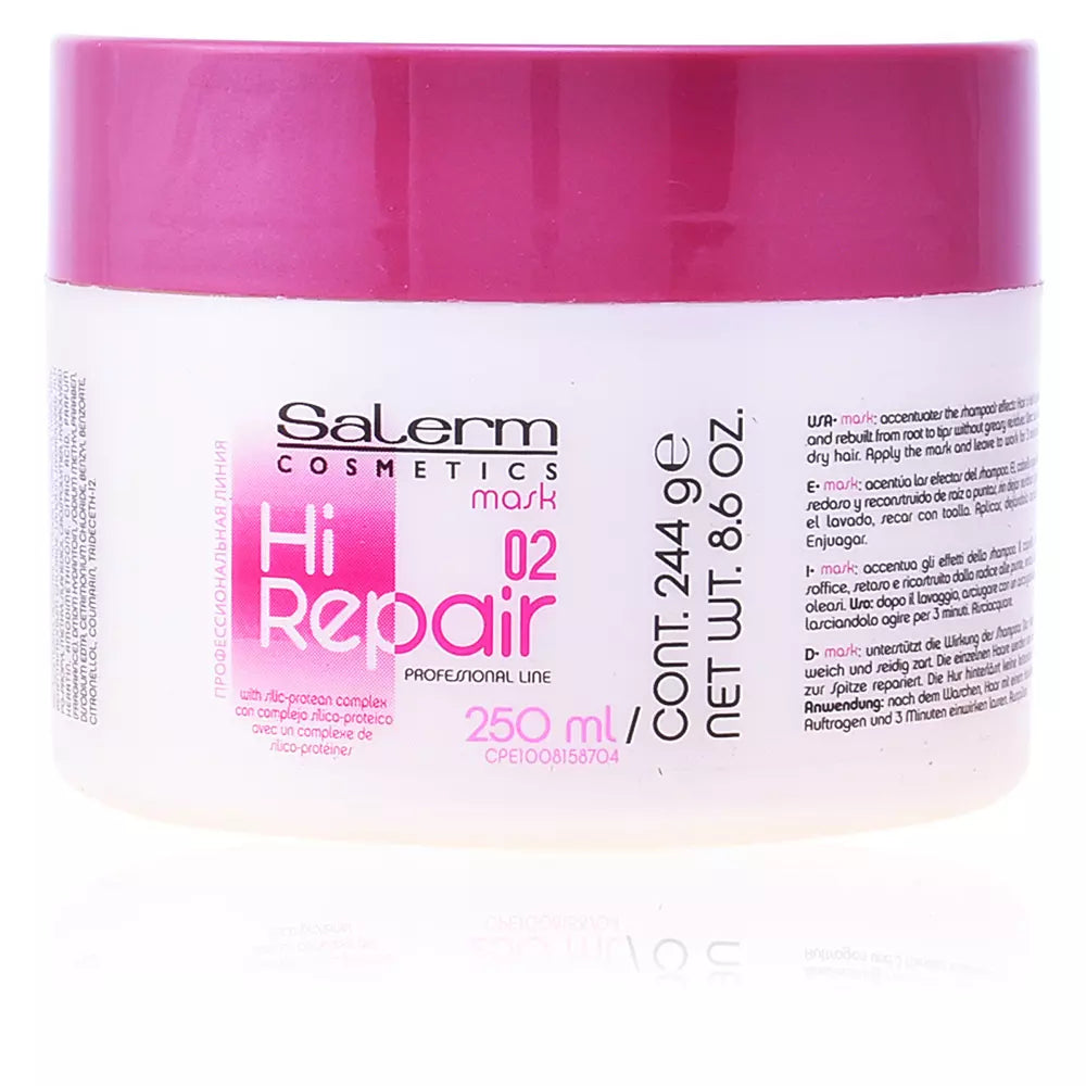 SALERM-Máscara HI REPAIR 02 250ml-DrShampoo - Perfumaria e Cosmética