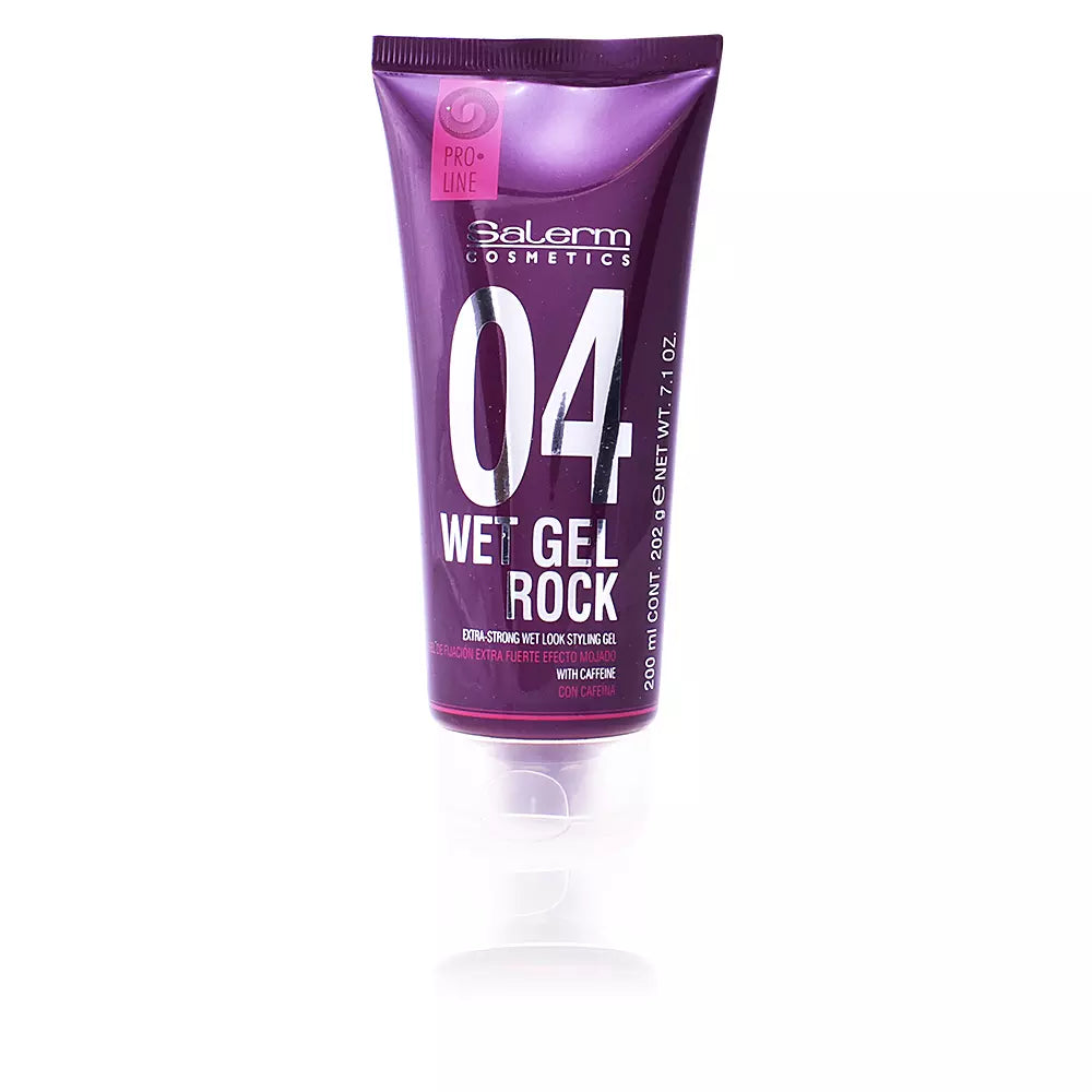 SALERM-WET gel ROCK gel modelador extra forte efeito molhado 200 ml-DrShampoo - Perfumaria e Cosmética