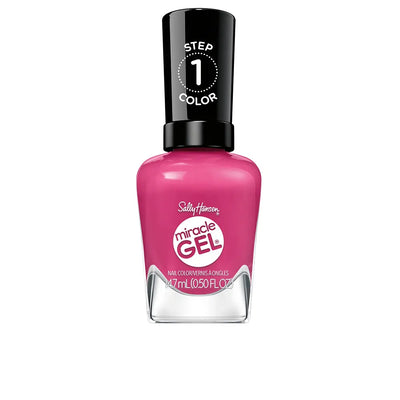 SALLY HANSEN-MIRACLE GEL #350 - Trabalhe Duro, Divirta-se Rosa 14,7 ml-DrShampoo - Perfumaria e Cosmética