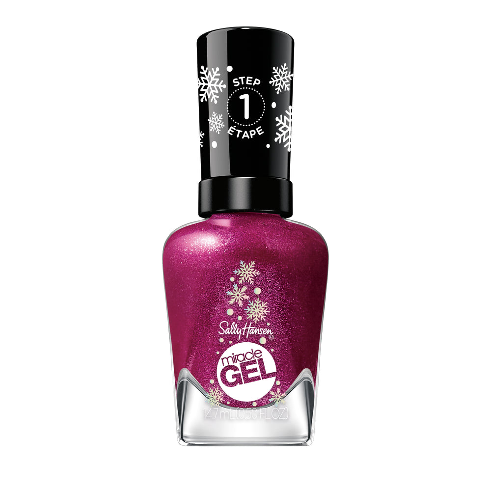 SALLY HANSEN-MIRACLE GEL HOLIDAY Esmalte de Unha 923 Sugar Plum Kisses 917 ml.-DrShampoo - Perfumaria e Cosmética