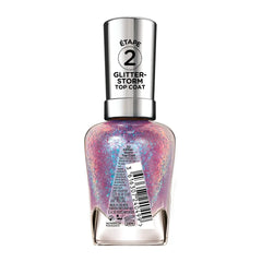 SALLY HANSEN-MIRACLE GEL top coat 112 Glitterstorm 15 ml.-DrShampoo - Perfumaria e Cosmética
