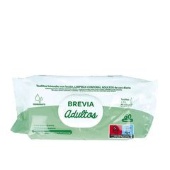 SALUSTAR-BREVIA toalhetes adulto com loção de limpeza 30x20 cm 60 ud-DrShampoo - Perfumaria e Cosmética