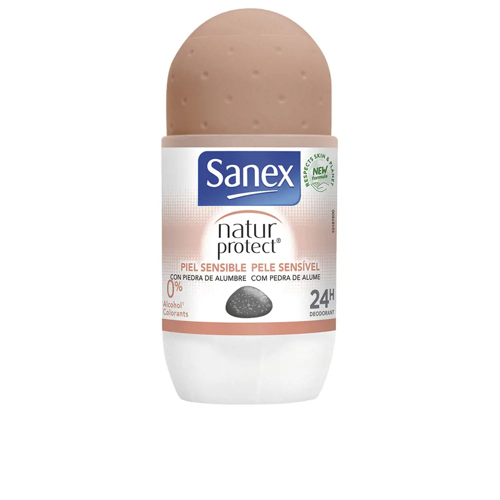 SANEX-NATUR PROTECT 0% piedra alumbre deo roll-on sensible-DrShampoo - Perfumaria e Cosmética
