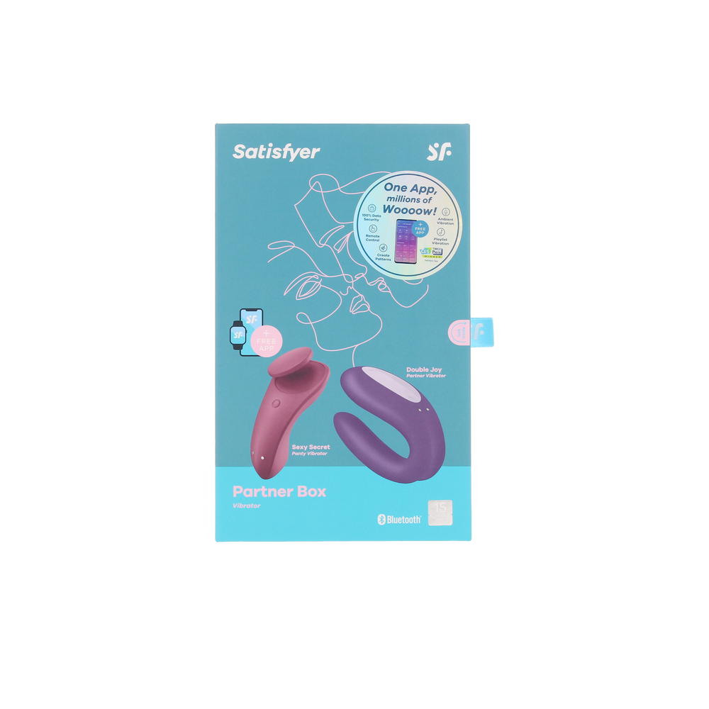 SATISFYER-Conjunto SATISFYER PARTNER BOX 2 peças.-DrShampoo - Perfumaria e Cosmética