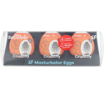 SATISFYER-Conjunto de 3 peças SATISFYER Masturbating Eggs Crunchy.-DrShampoo - Perfumaria e Cosmética