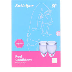 SATISFYER-SATISFYER FEEL CONFIDENT PACOTE DE COPAS MENSTRU AIS 2 pç.-DrShampoo - Perfumaria e Cosmética