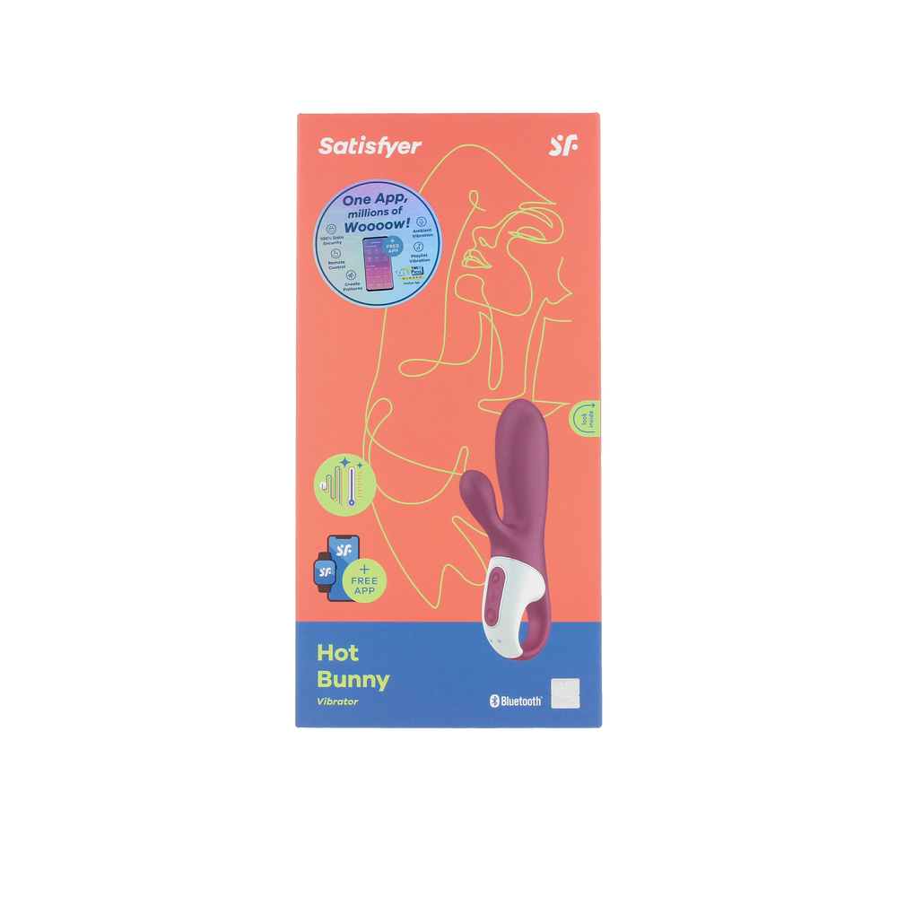 SATISFYER-SATISFYER HOT BUNNY vibrador aquecedor 1 unidade.-DrShampoo - Perfumaria e Cosmética