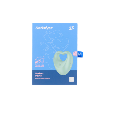 SATISFYER-SATISFYER PERFECT PAIR 3 vibrador verde 1 un.-DrShampoo - Perfumaria e Cosmética