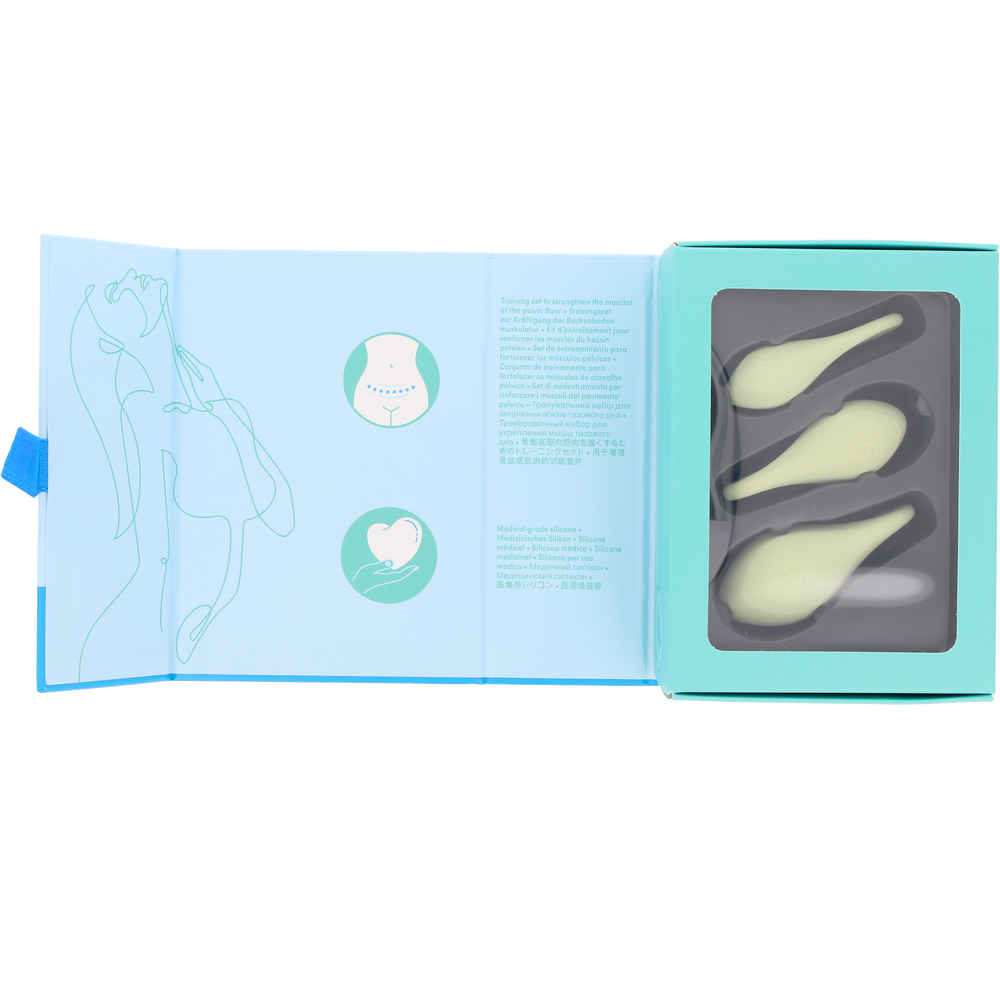 SATISFYER-SATISFYER YONI POWER 2 Bolas chinesas verde claro 3 un.-DrShampoo - Perfumaria e Cosmética