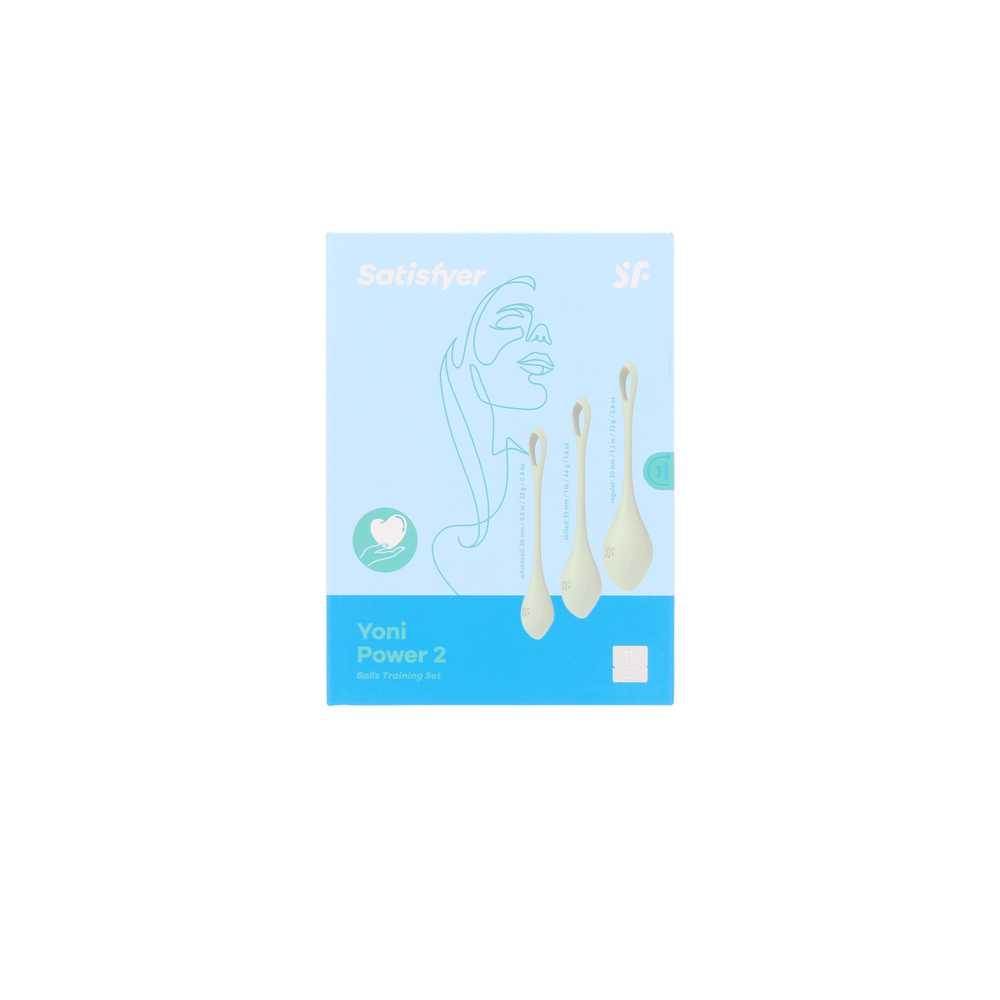 SATISFYER-SATISFYER YONI POWER 2 Bolas chinesas verde claro 3 un.-DrShampoo - Perfumaria e Cosmética