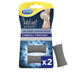 SCHOLL-VELVET SMOOTH file for cracked heels replacement 2 units-DrShampoo - Perfumaria e Cosmética Main image