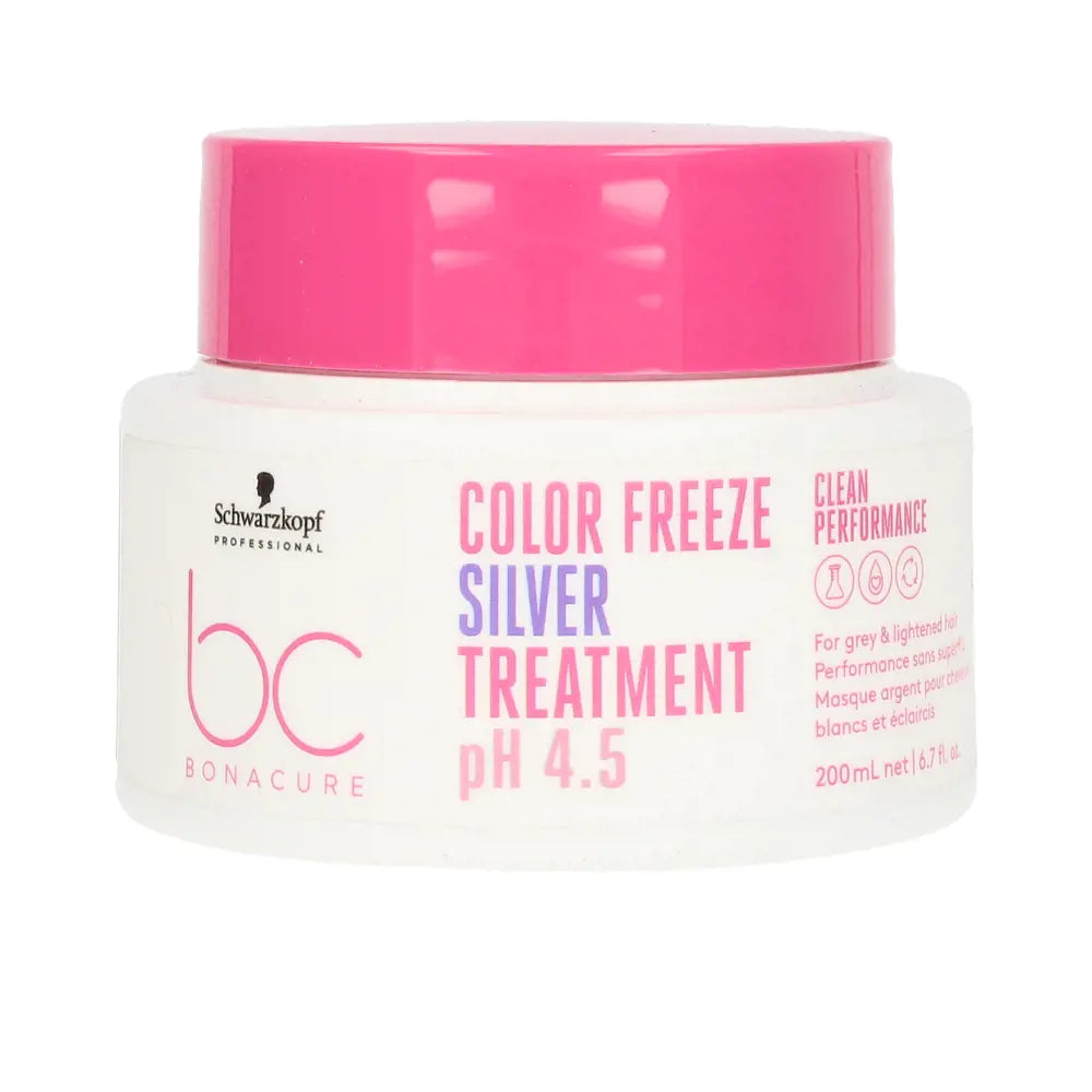 SCHWARZKOPF-BC COLOR FREEZE prata tratamento 200 ml-DrShampoo - Perfumaria e Cosmética