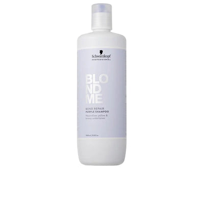 SCHWARZKOPF-BLONDME BOND REPAIR shampoo roxo 1000 ml.-DrShampoo - Perfumaria e Cosmética