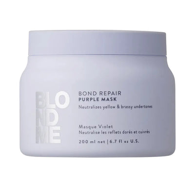 SCHWARZKOPF-BLONDME BOND REPAIR tratamento roxo 200 ml.-DrShampoo - Perfumaria e Cosmética
