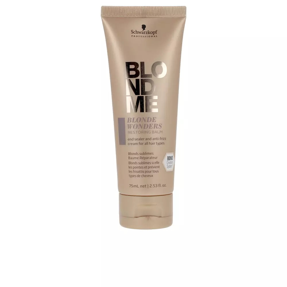 SCHWARZKOPF-BLONDME Blonde Wonders bálsamo restaurador 75 ml-DrShampoo - Perfumaria e Cosmética