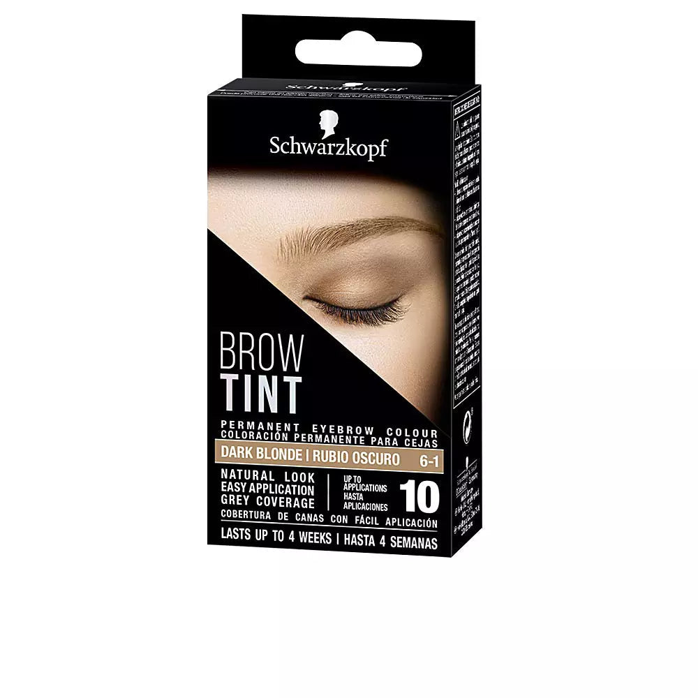 SCHWARZKOPF-BROW TINT tinta para sobrancelhas 6 1 loiro escuro-DrShampoo - Perfumaria e Cosmética