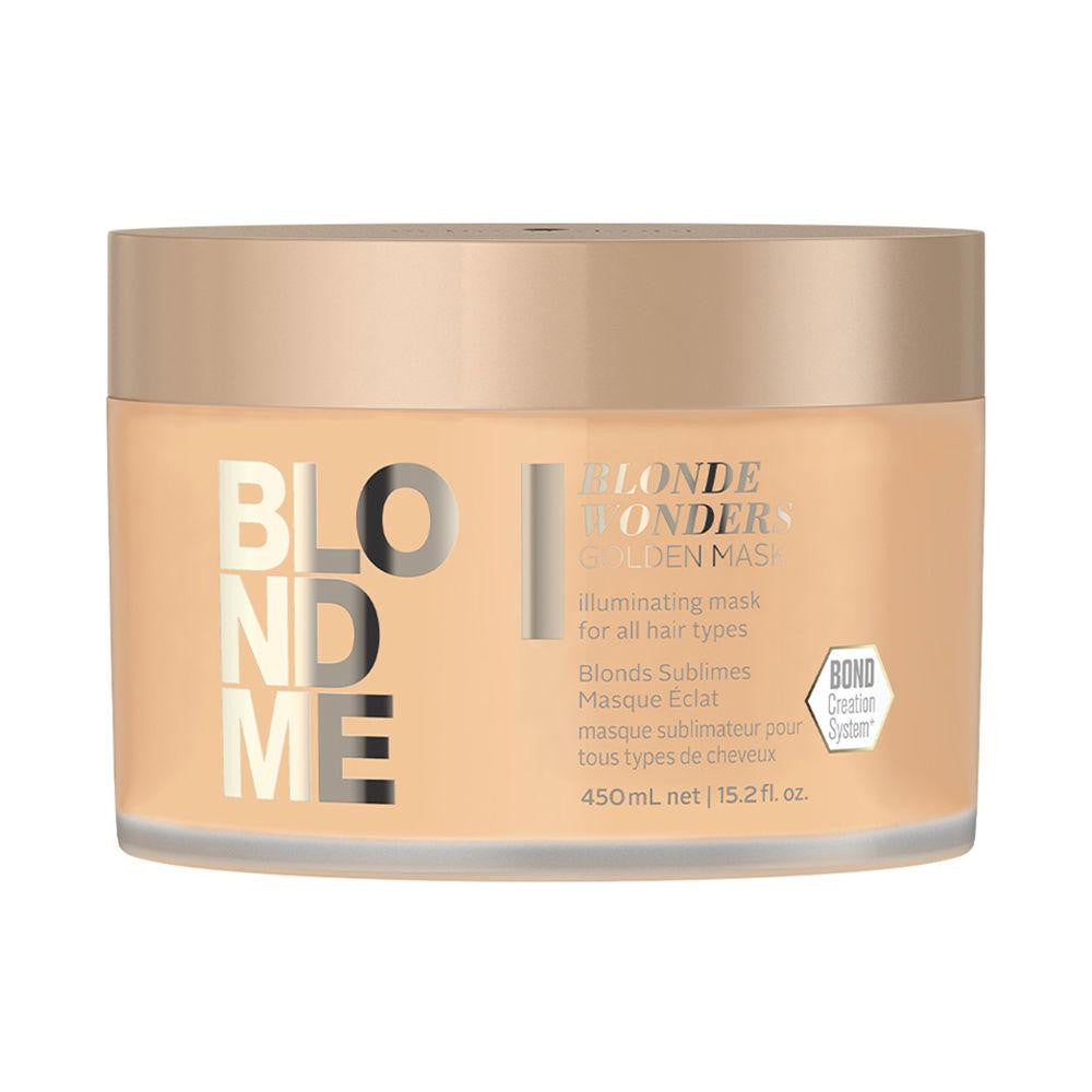 SCHWARZKOPF-Blonde Wonders Golden Mascarilla Capilar Aclarante de Rubios 450ml-DrShampoo - Perfumaria e Cosmética