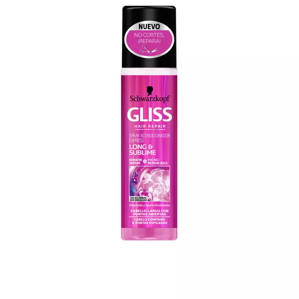 SCHWARZKOPF-Condicionador expresso GLISS LONG & SUBLIME 200 ml-DrShampoo - Perfumaria e Cosmética