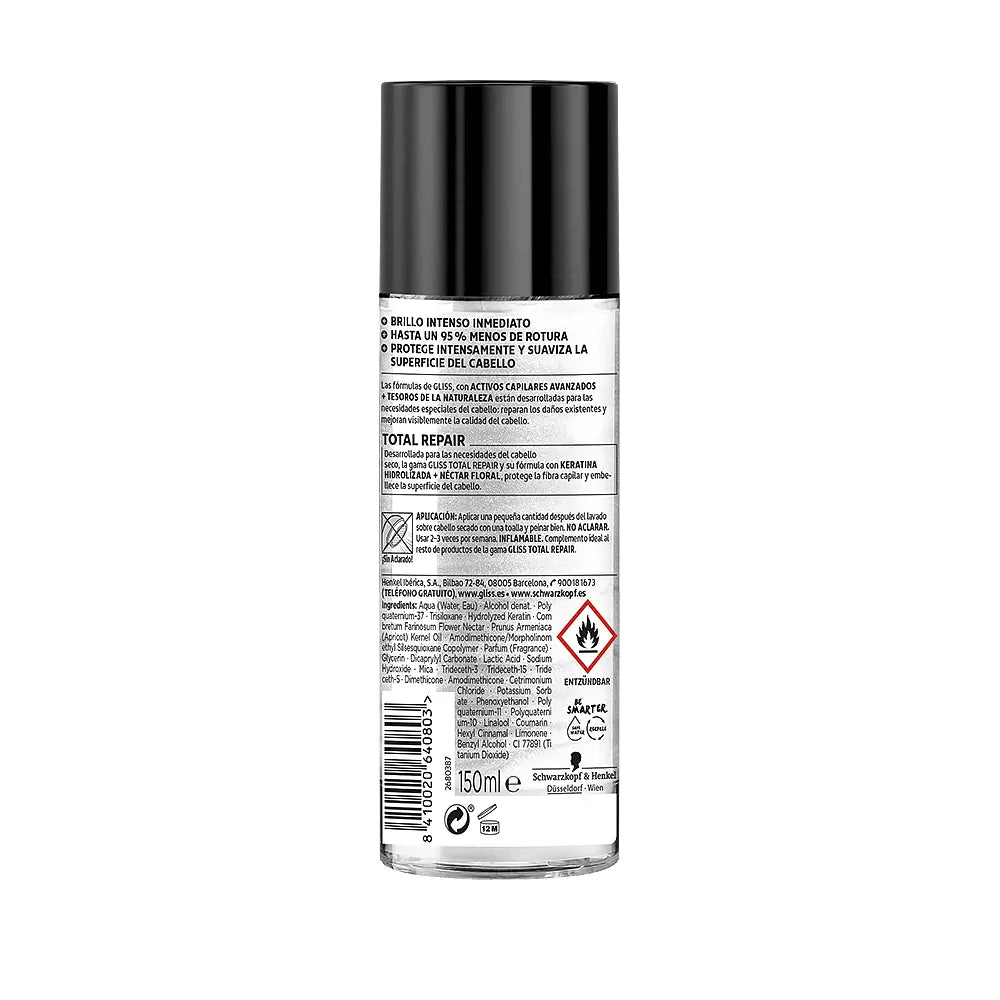 SCHWARZKOPF-GLISS TOTAL REPAIR máscara extra brilho 150 ml-DrShampoo - Perfumaria e Cosmética