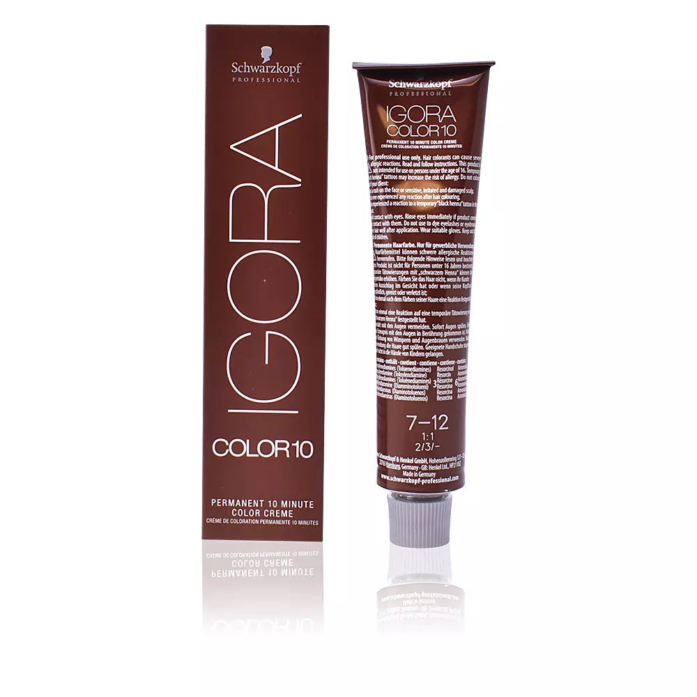 SCHWARZKOPF-IGORA COLOR 10 7 12 60ml-DrShampoo - Perfumaria e Cosmética