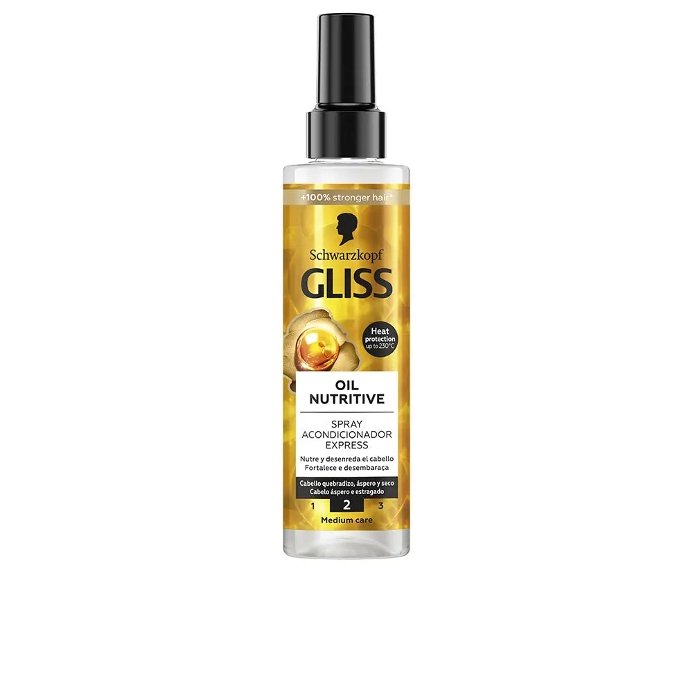 SCHWARZKOPF MASS MARKET-Condicionador spray nutritivo GLISS OIL 200 ml-DrShampoo - Perfumaria e Cosmética