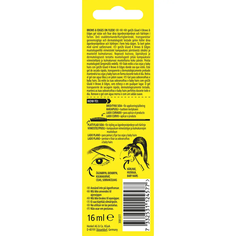 SCHWARZKOPF MASS MARKET-GOT2B GLUED fixador de sobrancelhas 2 em 1 16 ml-DrShampoo - Perfumaria e Cosmética