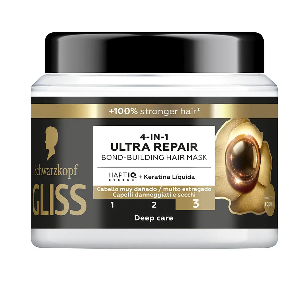 SCHWARZKOPF MASS MARKET-Máscara GLISS ULTIMATE REPAIR 400 ml-DrShampoo - Perfumaria e Cosmética