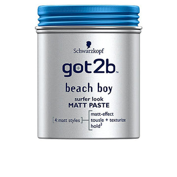 SCHWARZKOPF-Pasta fosca GOT2B BEACH BOY sufer look 100 ml-DrShampoo - Perfumaria e Cosmética Imagem principal do produto