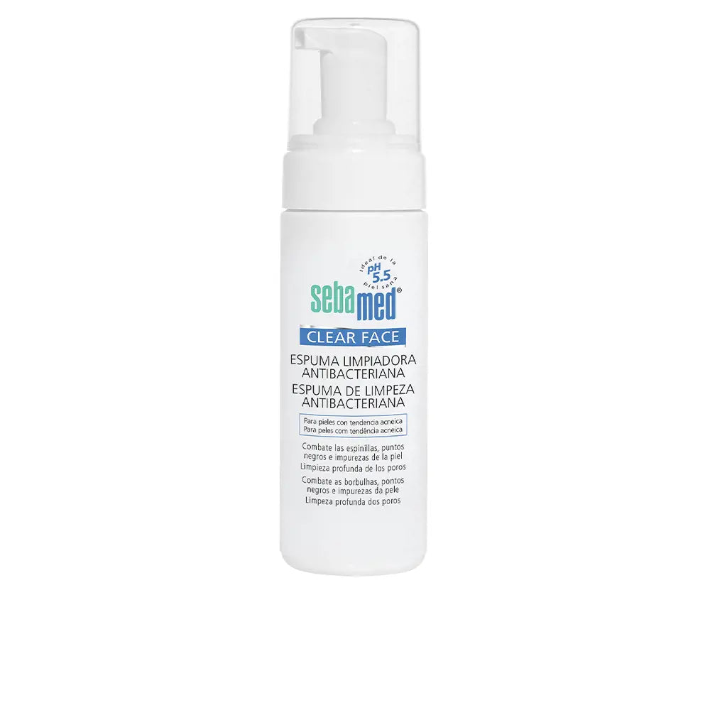 SEBAMED-CLEAR FACE espuma de limpeza antibacteriana 150 ml-DrShampoo - Perfumaria e Cosmética