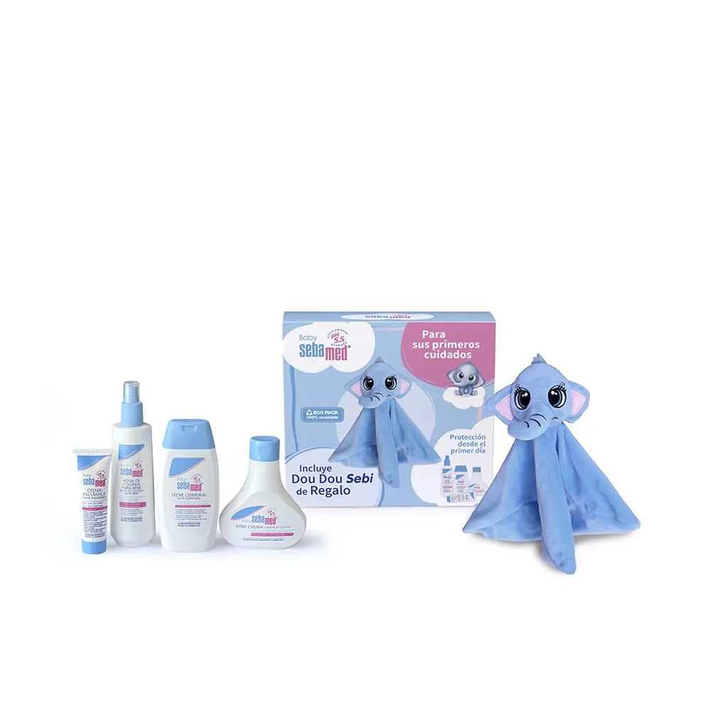 SEBAMED-CONJUNTO BABY BASKET SEBAMED DOU DOU 5 pcs.-DrShampoo - Perfumaria e Cosmética