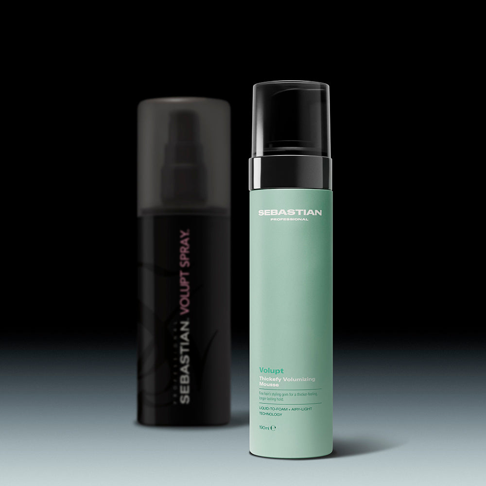 SEBASTIAN PROFESSIONALS-Espuma Volumizadora Profissional VOLUPT Thickefy para Cabelos Naturalmente Grossos e Volumosos 190ml.-DrShampoo - Perfumaria e Cosmética