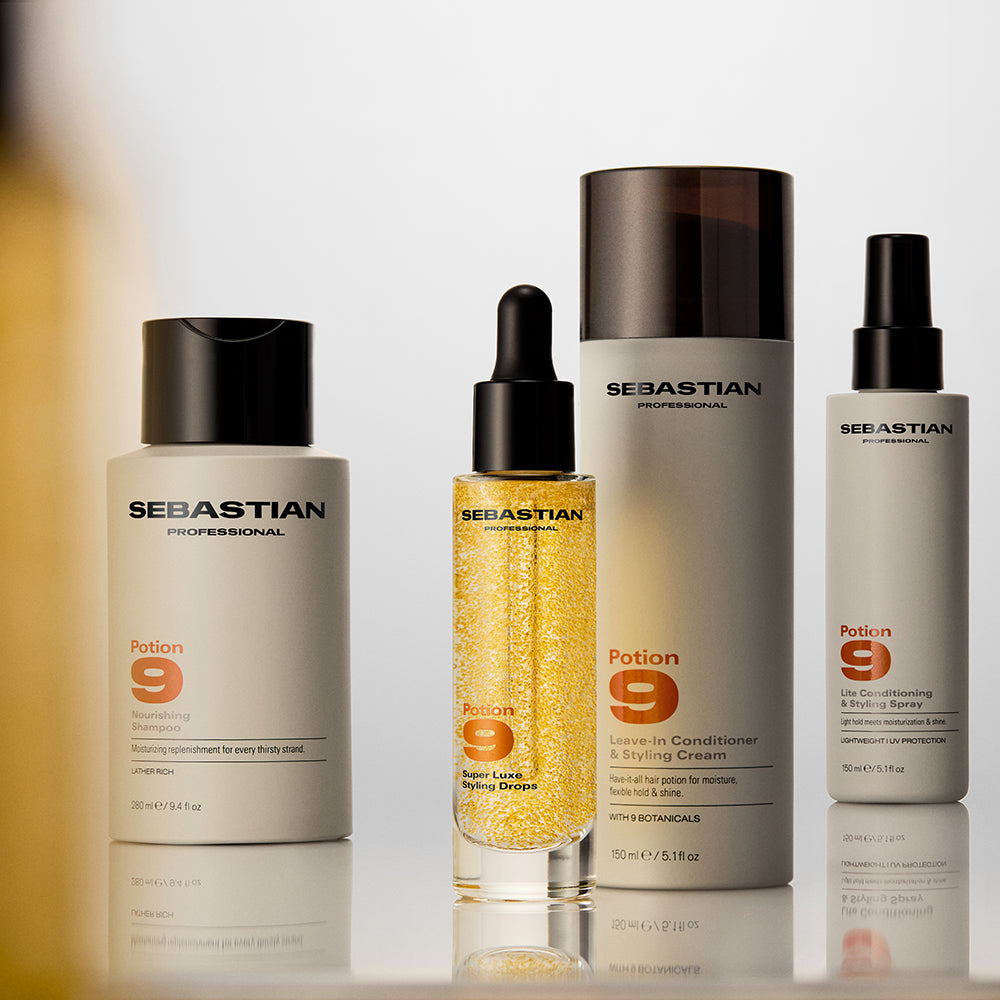 SEBASTIAN PROFESSIONALS-POTION 9 gotas, tratamento híbrido leve para estilização com múltiplos benefícios, 30ml-DrShampoo - Perfumaria e Cosmética