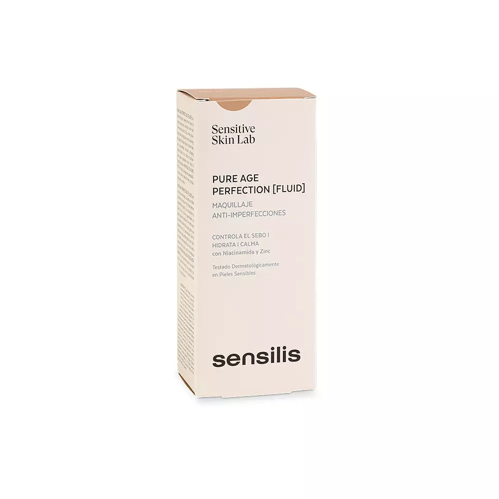 SENSILIS-PURE AGE PERFECTION maquiagem antimanchas 02 areia-DrShampoo - Perfumaria e Cosmética