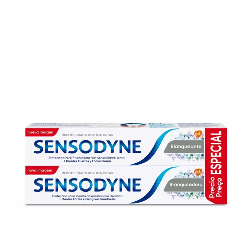 SENSODYNE-PACK DE CREME DENTAL BRANQUEADOR 2 x 75 ml-DrShampoo - Perfumaria e Cosmética