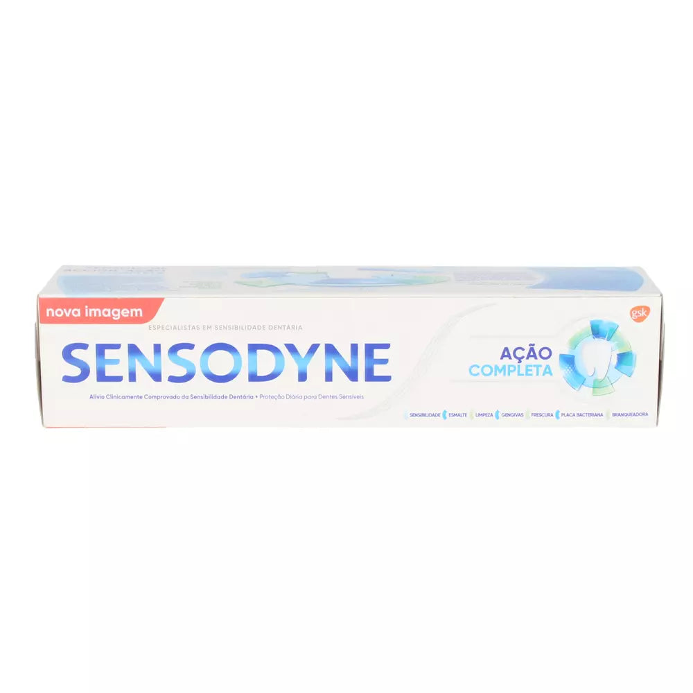 SENSODYNE-Pasta de dentes FULL ACTION 75 ml-DrShampoo - Perfumaria e Cosmética